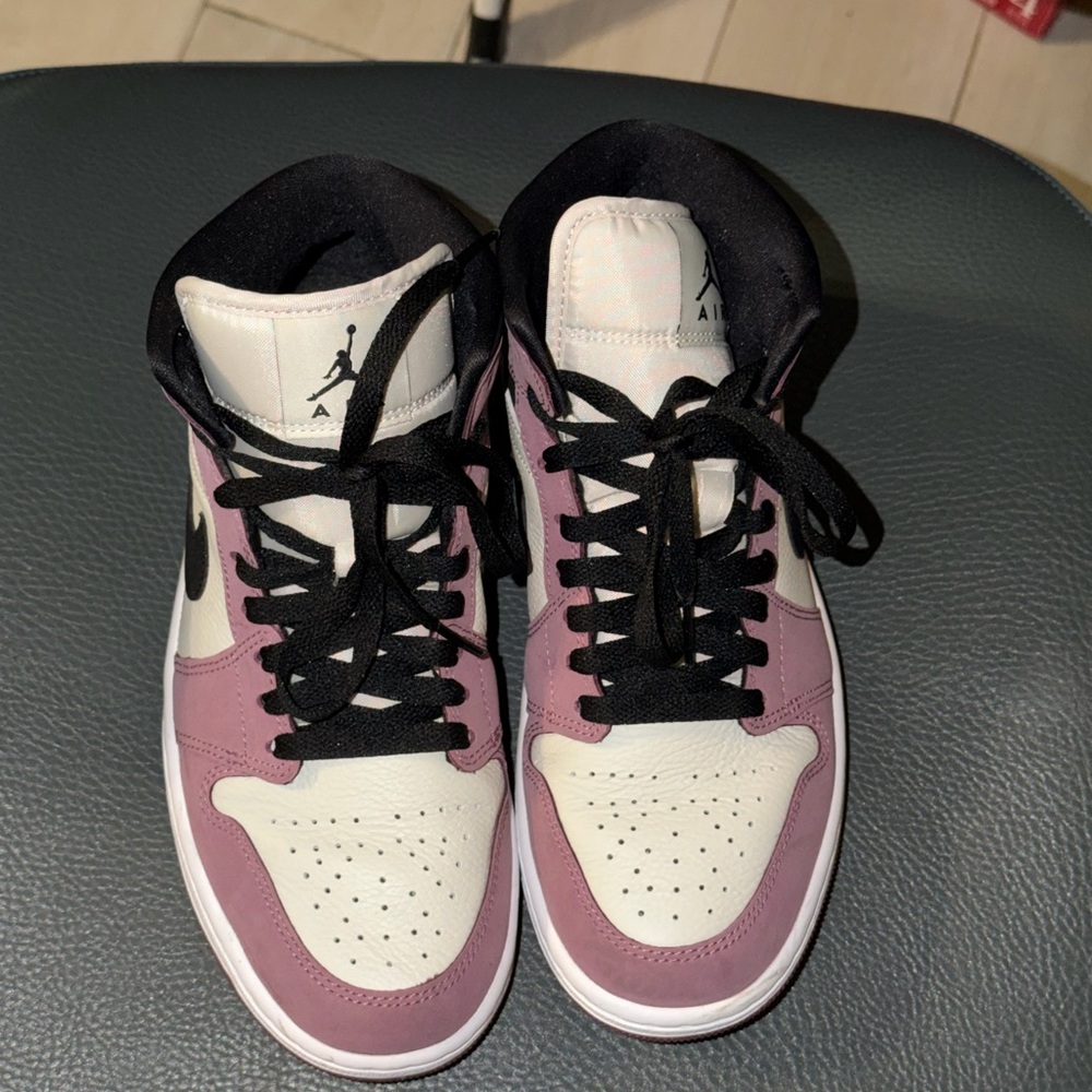 Jordan Women’s Mid-Top Sneakers - Pink, White & Black